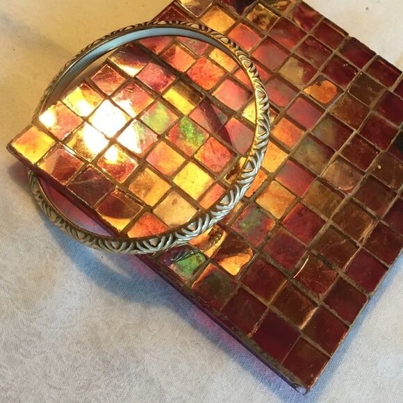 $10 ea or 3/$20. Goldtone & White Enamel Bangle - Picture 5 of 5